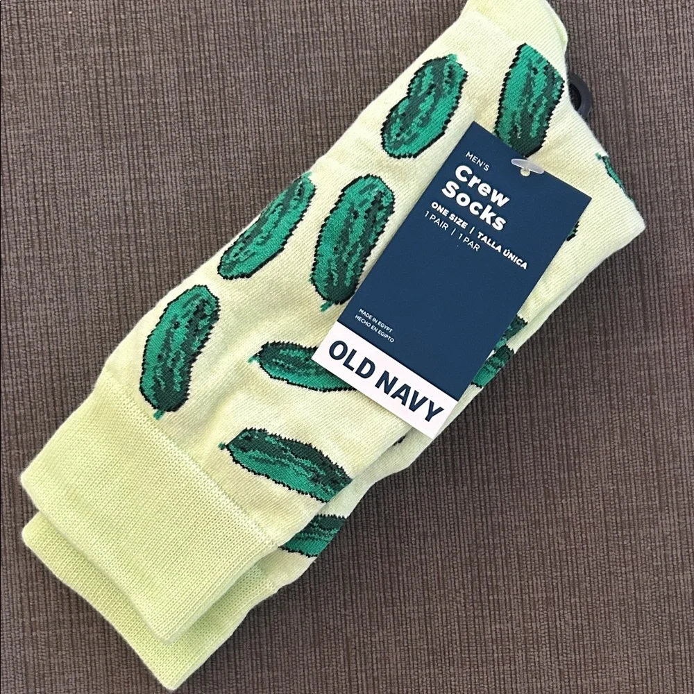 OLD NAVY Pickles Crew Socks One Size NWT